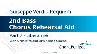 Verdi's Requiem Part 7 - Libera Me - 2nd Bass Chorus Rehearsal Aid