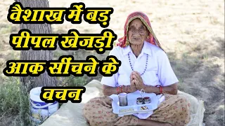 वैशाख में बड़ पीपल खेजड़ी आक सींचते समय बोलें ये वचन 🌳॥बैशाख कैसे सींचे॥ दादी मां के गीत राजस्थान