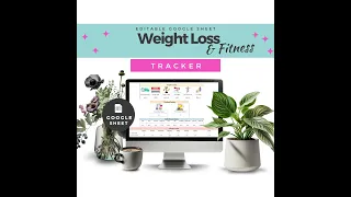 Weight Loss Spreadsheets Google Sheets and Fitness Tracker Diet Meal Planning Shopping List Exercise