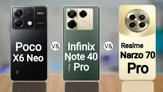 Poco X6 Neo 5G vs Infinix Note 40 Pro 5G vs Realme Narzo 70 Pro 5G