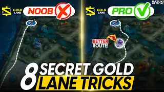 8 SECRET TIPS TO BE THE BEST GOLD LANER | MLBB GOLD LANE GUIDE 2024