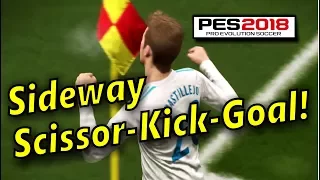 PES 2018 - Sideway Scissor-Kick Goal after Corner Kick
