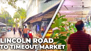 Walking Miami Beach, FL : Lincoln Road to Time Out Market (March 8, 2022)