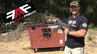 Full Auto Friday! AK-47 & AR-15 vs Dumpster 🗑