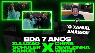 REACT DO RENATINHO: ZULUZAO SCHULER e XAMUEL x CHRIS DEVILZINHA e WINNIT - BDA 7 ANOS ft. LUCAOMBZ