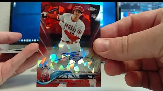 8 boxes of 2018 Topps Chrome Sapphire with 4 superfractors & red Ohtani auto
