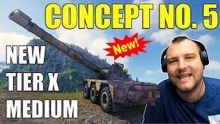 NEW Tier X British Medium Tank: Concept No. 5 in World of Tanks!