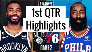 Philadelphia 76ers vs Brooklyn Nets Full Game 2 Highlights 1st QTR |Apr 17| NBA Playoff 2023