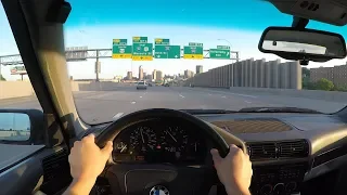 BMW e34 540/6 POV driving GoPro 5