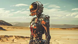 Un bărbat încearcă să supraviețuiască pe o planetă deșertică doar cu un robot