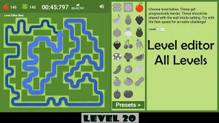 Google Snake LEVEL EDITOR MOD Walkthrough [Fast Speed]