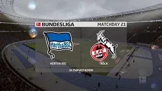 FIFA 20 | Hertha BSC vs Köln - Bundesliga | 22/02/2020 | 1080p 60FPS