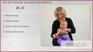 How to use your MDI with spacer and mask -  Infant