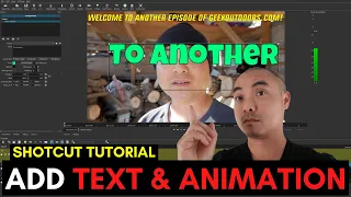 Shotcut How To Add Text And Animated Text To Your Videos (Keyframe Animation)