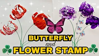 🌼Spring Crafts For Kids 🦋 | Flower & Butterfly Stamp 🌼🦋