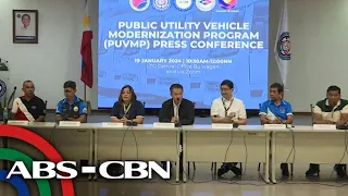 LTFRB and OTC hold press conference on the PUV Modernization Program | ABS-CBN News