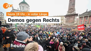 heute 19:00 Uhr 14.01.24 Protest gegen AfD, Beratungen über Ukraine, Thronwechsel Dänemark (english)