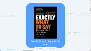 Exactly what to say book review and summary