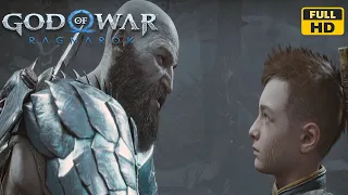 God of War Ragnarok Kratos caught Atreus after he sneak out