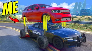 Magic Lifting Car In GTA 5 RP!