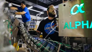 New Beverage Canning Line at Launchpad Brewery | Alpha Brewing Operations Canning Line