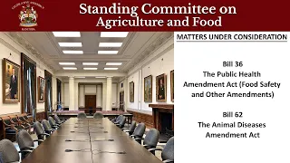 Standing Committee on Agriculture and Food – April 20, 2021 - Part 1