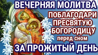 Перед сном поблагодари Пресвятую Богородицу за прожитый день Вечерняя молитва Богородице