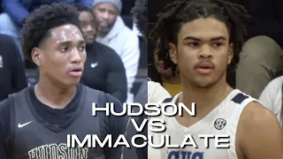 HUDSON V IMMACULATE WAS A ZOO‼️ Fan Thrown Out, Coaches T’d Up! Tahaad Pettiford, Kole Grandison