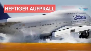 Lufthansa-Jumbo muss nach harter Landung durchstarten