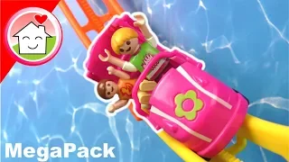 Playmobil Film deutsch - Familie Hauser im Freizeitpark - Mega Pack Video für Kinder