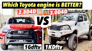 2.8D4d 1GDFTV vs 3.0D4d 1KDFTV toyota hilux engine