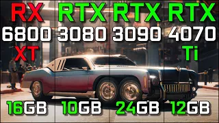 RX 6800XT vs RTX 3080 vs RTX 3090 vs RTX 4070Ti | Test in 10 Games at 4K | Ultimate Comparison