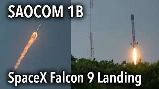 SAOCOM 1B - SpaceX Falcon 9 - Booster Landing