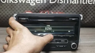 Entering Safe Code On Volkswagen RCD 310 Radio