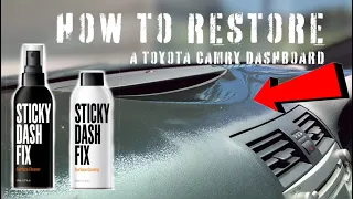 How to Restore a STICKY or CRACKED Toyota Camry Dashboard