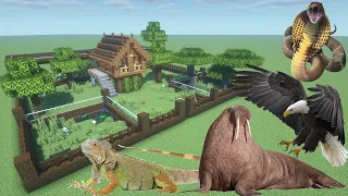 How To Make a Cobra, Eagle, Iguana, and Walrus Farm in Minecraft PE