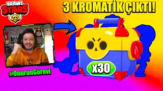 SIFIR HESAPTA 30 MEGA KUTU AÇILIMI! 3 KROMATİK ÇIKTI! #OnurunGörevi - Brawl Stars