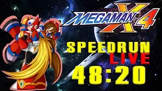 🔴 MEGA MAN X4 - ZERO Speed Run 100% in 48:20