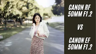 Canon RF 50mm f1.2L vs EF 50mm f1.2L | Video Autofocus | Canon R6