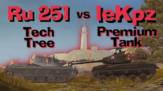 WOT Blitz Face Off || RU 251 vs leKpz M 41 90