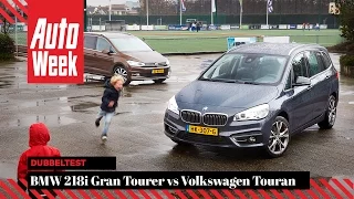 BMW 218i Gran Tourer vs VW Touran - English subtitled - AutoWeek review