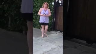 Prayer Warrior Ministers to a Woman in Distress--FUNNY PUBLIC FREAKOUT