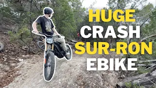 HUGE CRASH ON SURRON EBIKE!!