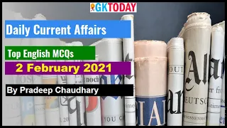 2 February 2021 Current affairs| Daily Current affairs In English | Today's GK