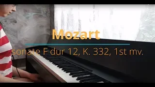 Моцарт, соната № 12, Фа-мажор, К. 332 1 ч.