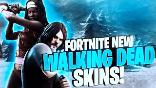 Fortnite WALKING DEAD Skins Gameplay !! | Fortnite Daryl Dixon / Michonne