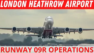 London Heathrow Airport Plane Spotting 2021 | Runway 09R Departures