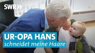 Hans ist mit 94 Jahren noch Friseur