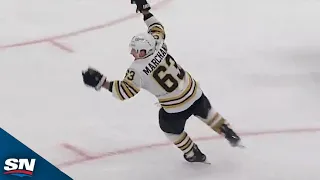 Brad Marchand's Go-Ahead Snipe Caps Wild Minute Between Leafs And Bruins