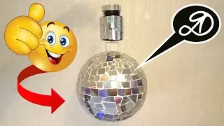 DIY magic ball for holidays. Homemade disco ball. Happy new year